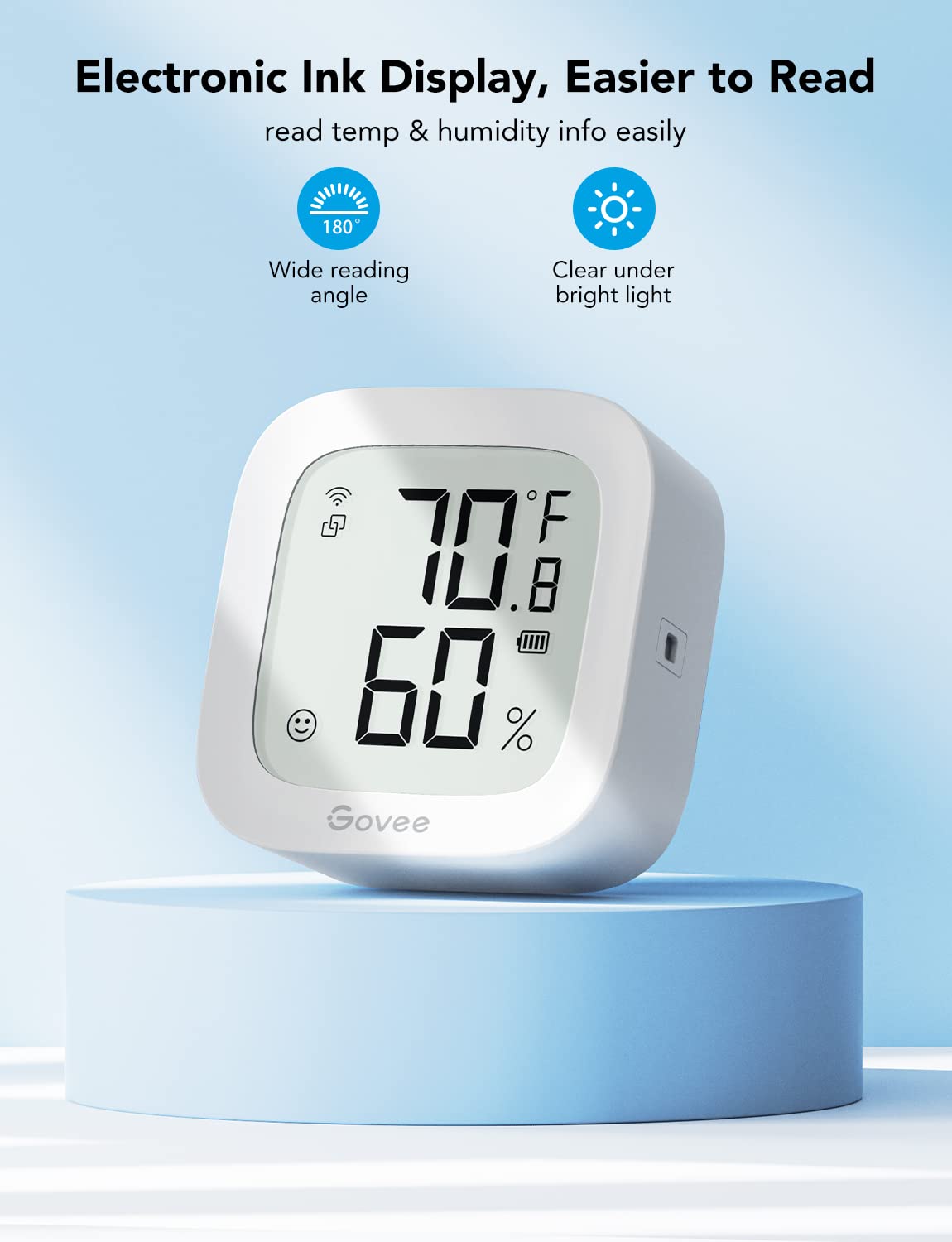 Govee WiFi thermometer hygrometer product information
