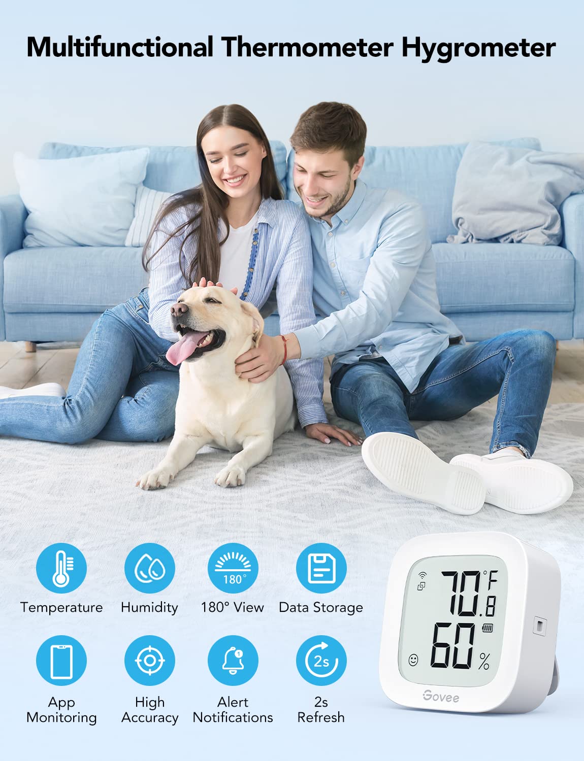 Govee H5103 temperature humidity monitor specifications