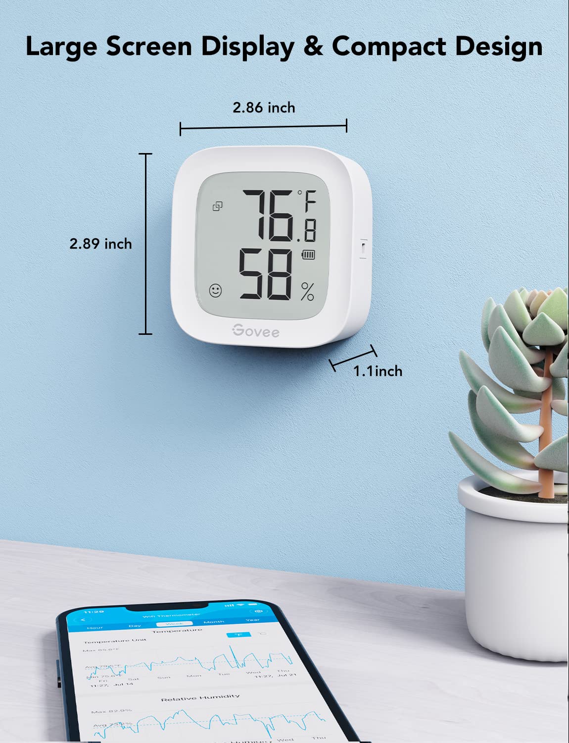 Govee WiFi thermometer hygrometer H5103 product